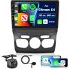 Hodozzy 8 Core 4GB+64GB Android Autoradio per Citroen C4 B7 C4L DS4 2013-2017, Hodozzy 10 Pollici Touch Screen GPS Stereo con Carplay Wireless Android Auto, 2 Din Radio Bluetooth DSP WiFi FM RDS Telecamera