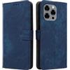XINNI Cover per Doogee Note 58/Note 58 PRO Custodia, RFID Protection Flip Magnetica Pelle PU/TPU Portafoglio, Blu