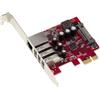 KALEA-INFORMATIQUE Scheda controller PCIe USB3 e Lan Gigabit ethernet RJ45 a 3 porte. Chipset Realtek RTL8153 e Nec renesas D720201