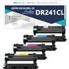 LCL Tamburo Compatibile per Brother Nero Drum Unit DR-241 DR241 DR241CL DR-241CL per DCP-9015CDW DCP-9017CDW DCP-9020CDW DCP-9022CDW HL-3140CW HL-3142CW (4Pack, Per Nero o Ciano o Magenta o Giallo)