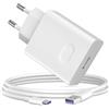 iMangoo 15W per Super-charge Caricabatterie per Honor Pad X8a X9a X5d Plus,15W Caricatore Rapido con 5A Cavo USB C 1M Adattatore di alimentazione per Honor 600 Lite 70 Lite X8d X6d X5c Plus X5c X8a X7a X6a