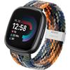 Hatolove Cinturino per Fitbit Versa 4, Cinturini in Elegante e Confortevole Elastico Traspirante con Fibbia Regolabile in Acciaio Inox per Fitbit Versa 4, Fitbit Versa 3, Fitbit Sense 2, Fitbit Sense