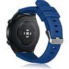 ZoRoll Cinturino 22mm Compatibile con Garmin Venu 3/vivoactive 4/Venu 2/Forerunner 255/255 music/265, Morbido Silicone Sportivo Cinturino per Garmin Darth Vader/First Avenger - Blu Scuro