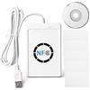 Leikurvo Lettore NFC, lettore di smart card senza contatto, NFC, lettore di schede RFID, duplicatore desktop con 5 schede bianche e cavi, lettore di smart card, strumento di scrittura per controllo accessi