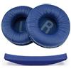 Generic Cuscinetti auricolari di ricambio in schiuma per cuffie Tune 600 T450 T450BT T500BT JR300BT, 1 set di cuscinetti auricolari morbidi in schiuma da 70 mm (blu)