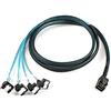 Cablecc Mini SAS interno SFF-8643 Host per angolato 4 disco rigido target SATA Cavo dati Raid da 6 Gbps 1 m