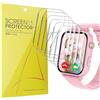 Lamshaw 6 Pezzi Protezione Schermo Compatibile con PTHTECHUS A22 1.54'' Pollici Smart Watch- Senza Bolle Alta Definizione Qualità Superiore Trasparente Morbido TPU Pellicola Protettiva (6PACKS)