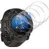 Funrae Pellicola Protettiva per Garmin Instinct 3 50mm AMOLED/Solar, [4 Pezzi] 2.5D Proteggi Schermo in Vetro Temperato Copertura Completa Anti Graffio Senza Bolle HD Protezione Film - Transparente
