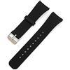 System-S - Cinturino in silicone per Samsung Galaxy Gear Fit 2 SM-R360, circa 19 cm, colore: Nero