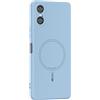 GIOPUEY Cover per Sony Xperia 10 VI, Magnetica Custodia Compatibile con MagSafe, Morbido TPU Silicone Custodia, Resistente all'Usura - Blue