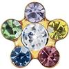 Mast Industria Italiana Fiore Oro 6mm Arcobaleno