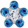 Mast Industria Italiana Pre Orecchino Fiore 6mm Zaffiro/p
