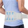 AYBUY Fascia Lombare Supporto Schiena, Fascia Elastica Lombare Ortopedica, Tessuto che Traspira e Comprime, fascia Elastica lombare per Uomini Donne per Lavoro e Uso Quotidiano(Grigio, L)
