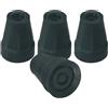 REMEDIA ONE Gommini per Stampelle Antiscivolo Ø 18 mm, Nero, 4 Pezzi