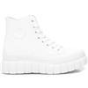 REFRESH - Sneaker con chiusura a cerniera da donna, colore: bianco, taglia: 37, bianco, 39 EU