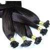 Hair2Heart 25 x 1g Extension Capelli Veri Cheratina - 50cm, Colore #1b Nero Naturale, liscio