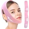 LTHERMELK Maschera viso a V Linee come rimozione doppio mento - Riutilizzabile Face Wrap & Maschera Double Chin, per la pelle del viso più tesa, sottogola regolabile per donne e uomini