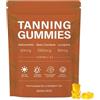 Générique Gummies Self-Tanning for Women, Self Tanning Prolongs Accelerates Tanning, Vegan Sugar Free Carotene Long-Lasting Tan Complexion Pelle sana e radiosa, supporto alla vitalità e idratazione per un