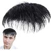 Generico Parrucchino Per Capelli Da Uomo - Di Capelli Veri Neri Naturali, Parte Anteriore In Pizzo Traspirante | Comfort Di Vestibilità Sicuro, Topper Per Capeli Umani, Base In Mono Pizzo, Ripristino