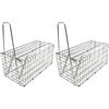 Home>it HOME It® Trappola per Topi 22×10×10 cm in Rete Zincata - Gabbia a Scatto per Cattura Viva con Manico (Confezione da 2)