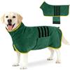AOOTE Accappatoio in Microfibra per Cani, Accappatoio per Cani con Ve-Lcro, Abbigliamento Asciugamano Morbida Animali, Super Assorbente e Asciugatura Rapida, con Banda Retrattile Regolabile,XL