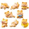 YskerrigToy Figurine Gatto, 8 Pezzi Miniatura Gatto Figure, Mini Figure di Gattini, Decorazione per Torte di Gatti, per Auto da Casa Decorazioni Festa di Compleanno