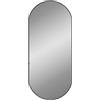 vidaXL Specchio da Parete Nero 80x35 cm Ovale