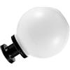 WHAMVOX Lampione Solare a Sfera LED con Base Inox Bianco 20cm