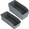 GmeDhc 4 scatole portaoggetti, cestini portaoggetti in plastica | Scatole portaoggetti per cucina, bagno, armadietto da cucina, cosmetici, cameretta dei bambini, ufficio, guardaroba