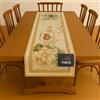 Generico FORTE - Runner da Tavolo 45x140 Fantasia Floreale in Tessuto Gobelin, Centrino Moderno Centro Tavola Cucina, Copritavolo Made in Italy (Natale 02)