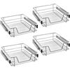 UISEBRT 4X Cassetto Telescopico Cucina 50cm - Mobili Cucina Cestello con Binario (50cm)
