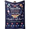 Niyewsor Regalo Sorella, Regali per Sorella Coperta, Regalo Sorella Compleanno, Regalo Migliore Sorella, Festa della Mamma Regalo per Amica Sorella, Coperta per Sorella 130 x 150cm