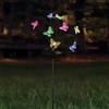 Festive Lights Sfera solare da giardino, 70 cm, LED pastello che cambiano colore, illuminazione esterna resistente alle intemperie, braccia regolabili e pannello inclinabile, crepuscolo fino all'alba