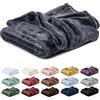 Lavea® Coperta in Pile Una Piazza e Mezza 150x200 cm Morbida- Plaid in Microfibra Caldo e Soffice per Divano e Letto, Traspirante e Facile da Lavare - Antracite