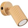 SOLLUX lighting Lampada Da Parete Applique Da Parete In Alluminio 1 Paralume Con Interruttore 8 x 16 x 16 cm Karbon Oro