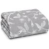 Vionara Home Trapuntino Copriletto Jacquard Double-Face, Matrimoniale 250x250 cm, Imbotittura 80gr/mq, Copriletto Trapuntato Bi-colore (Fioralba - Grigio)