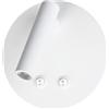 VR VETRINEINRETE Vetrineinrete® Applique orientabile da parete comodino doppia fonte luminosa 8 watt lampada da letto moderna luce calda 3000k (Bianco)