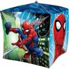 Amscan 3677801 Marvel Spider-man Cube Spiderman, palloncino in alluminio per feste, 1 pezzo