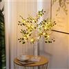 Howeifull LED Albero Lampada da Tavolo, 60cm Mini Albero di Natale Artificiale con Timer, a batteria/USB, 24 LED Bonsai Lampada Decorazione per Casa, Festa di Natale, Primavera