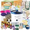 LFISGNN Set Di Candele E Sapone 2 in 1 Per Principianti, Set Completo Fai Da Te Per Realizzare Bastoncini Di Sapone Fatti A Mano E Candele Profumate Con Pentola E Accessori