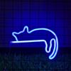 YUANYUYING Insegna al neon a forma di gatto, luce al neon con alimentazione USB/luce decorativa a LED, decorazione da parete per decorare la stanza (blue)