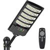 SENDALE 500W Lampione Solare Led Esterno con Telecomando,IP66 Impermeabile Lampada Stradale Solare con Sensore di Movimento,6500K Lampioni da Giardino Esterno Solari per Garage Strada