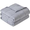 Sivio Coperta per Adulti 5,5 kg, Traspirante, Materiale Morbido con Perle di Vetro, per Tutte le Stagioni, Divano Letto, 120 x 180 cm, Grigio