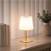 EZVALO Lampada Mini LED Senza Fili: Regolabile, 8 Colori, USB-C - Moderna Lampada da Tavolo con Batteria per Ogni Ambiente (Oro, 1 pezzo)
