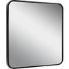 BD ART Specchio da Parete Quadrato 60×60 cm - Cornice Nera in MDF -, Ideale per Soggiorno, Corridoio & Disimpegno, Specchio Decorativo Moderno