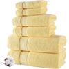 Towelbay Asciugamani da bagno di lusso (800 g/m²), 100% cotone egiziano, asciugamano per viso, mani e bagno, teli da bagno super jumbo, ad asciugatura rapida e assorbente, confezione multipla (salvietta viso