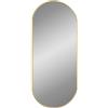 vidaXL Specchio da Parete Dorato 70x30 cm Ovale