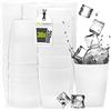 idea-station Bicchieri Plastica rigida lavabili 30 x 250 ml - trasparente