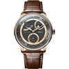 LOBINNI Orologio da polso da uomo, con fasi lunari, meccanico, automatico, impermeabile, alla moda, lussuoso, per uomo