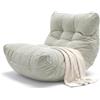 Aiire Pouf da esterno da giardino moderno - Poltrona pouf XXL con imbottitura inclusa di design per terrazza o piscina - Outdoor Bean Bag Chair Beige
